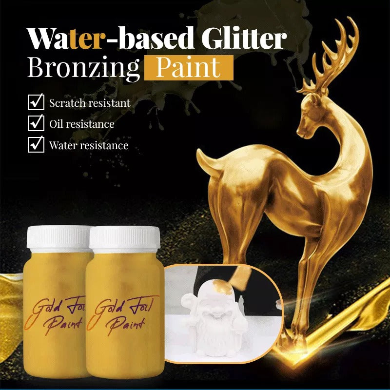 Water-based Glitter Bronzing Paint(Gift Free Brush)