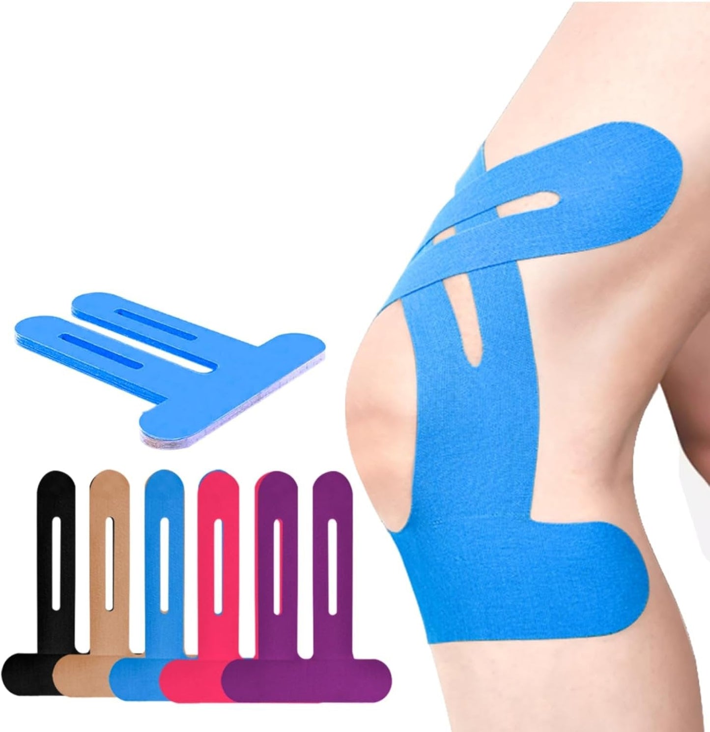 🎯 Pre-Cut Kinesiology Tape for Knees