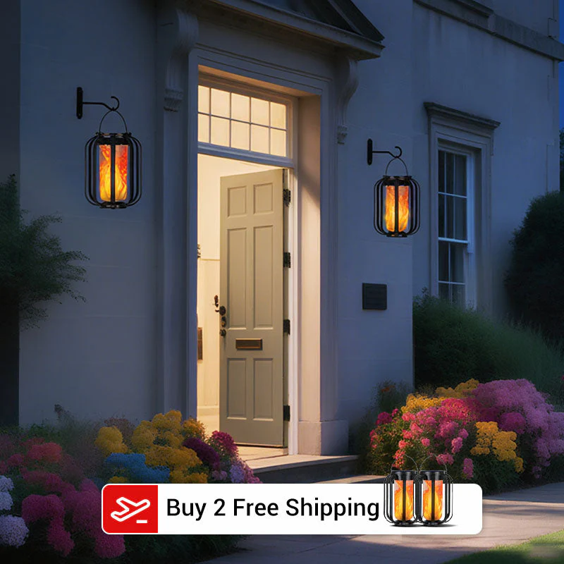 🌞Summer Sale 🔥Solar Lantern Outdoor Light with 4 Modes