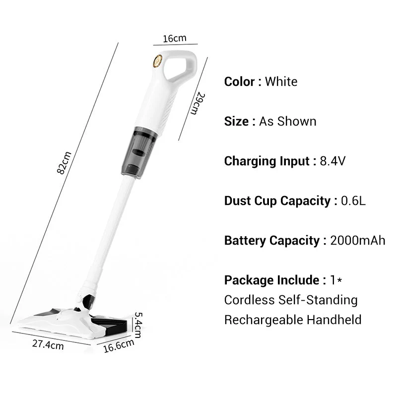 Cordless Self-Standing Rechargeable Handheld Vacuum Cleaner