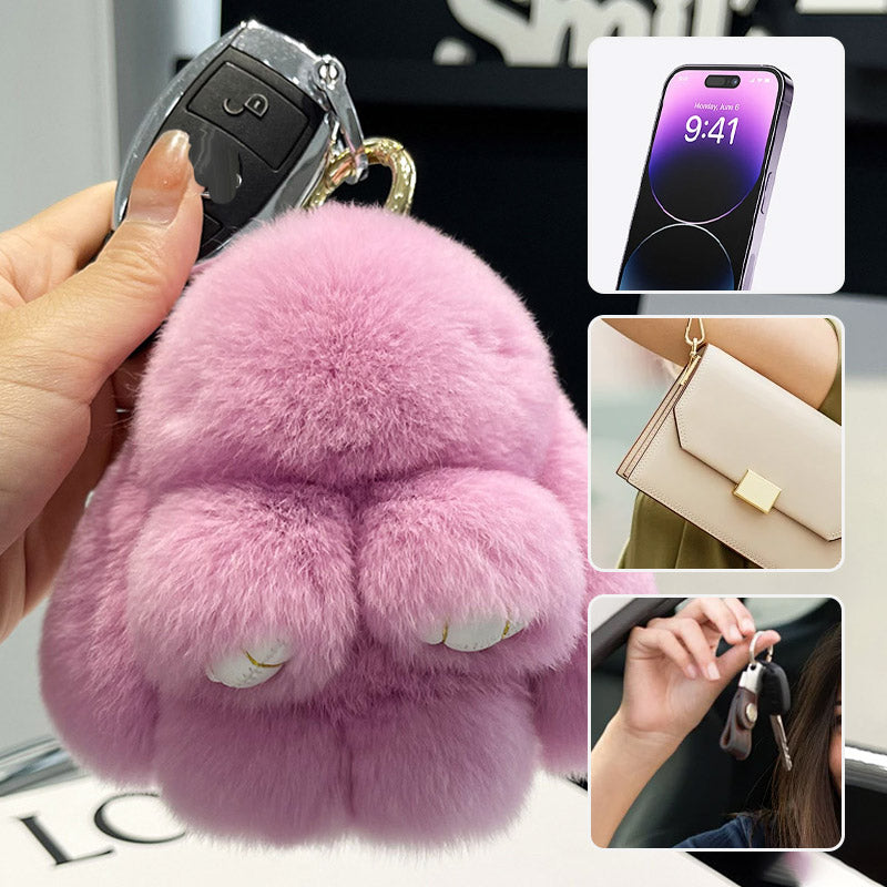 šHot Saleš„Plush Bunny Keychain Pendant