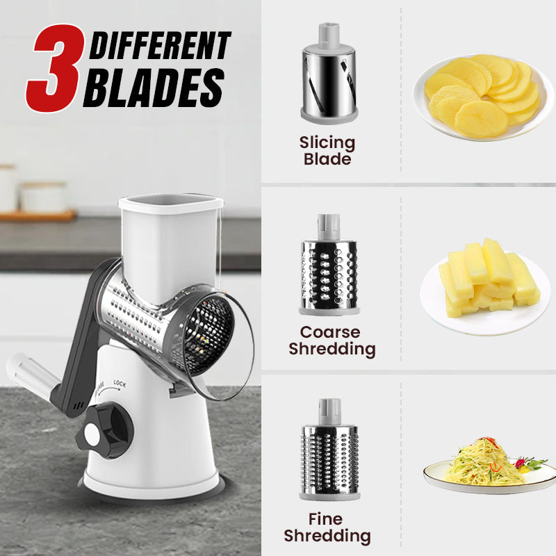 Multifunctional Manual Rotary Grater & Chopper – Slice & Shred with Ease! 🚀🥕