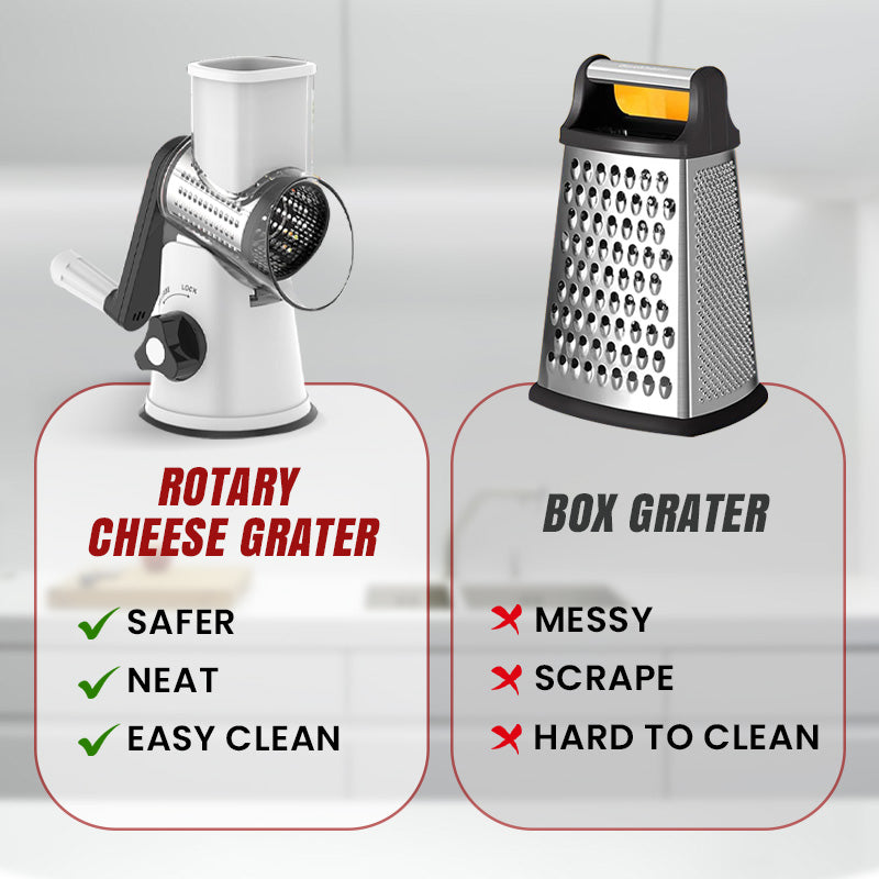 Multifunctional Manual Rotary Grater & Chopper – Slice & Shred with Ease! 🚀🥕