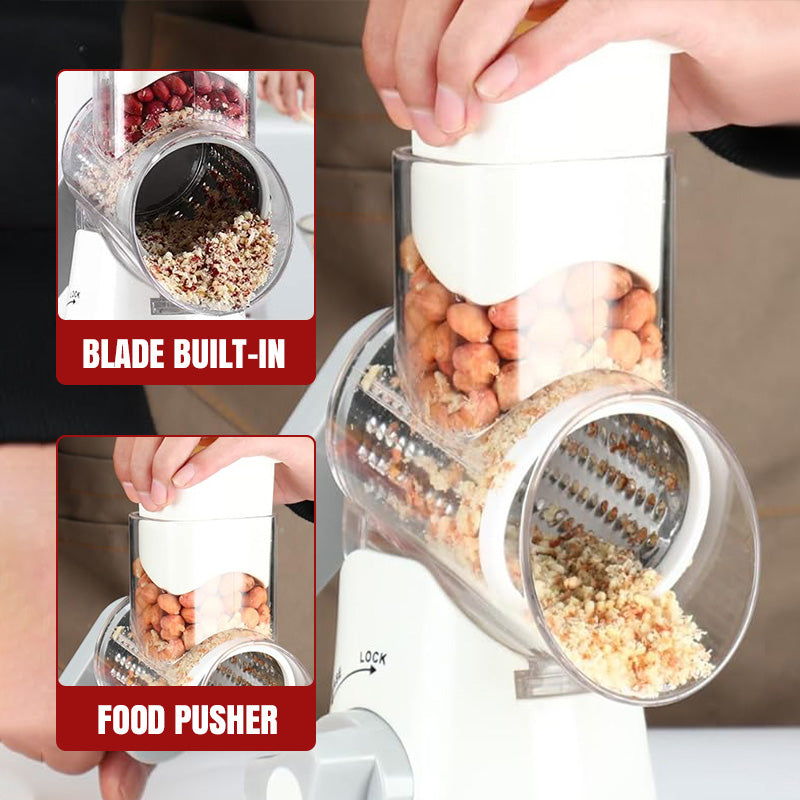 Multifunctional Manual Rotary Grater & Chopper – Slice & Shred with Ease! 🚀🥕