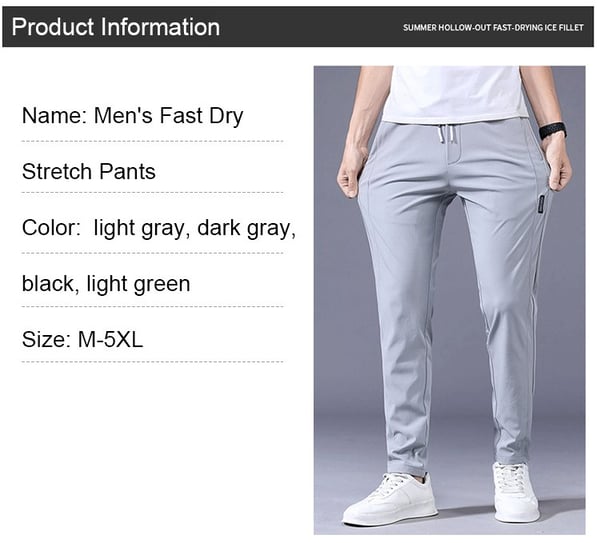 🔥Men's Fast Dry Stretch Pants