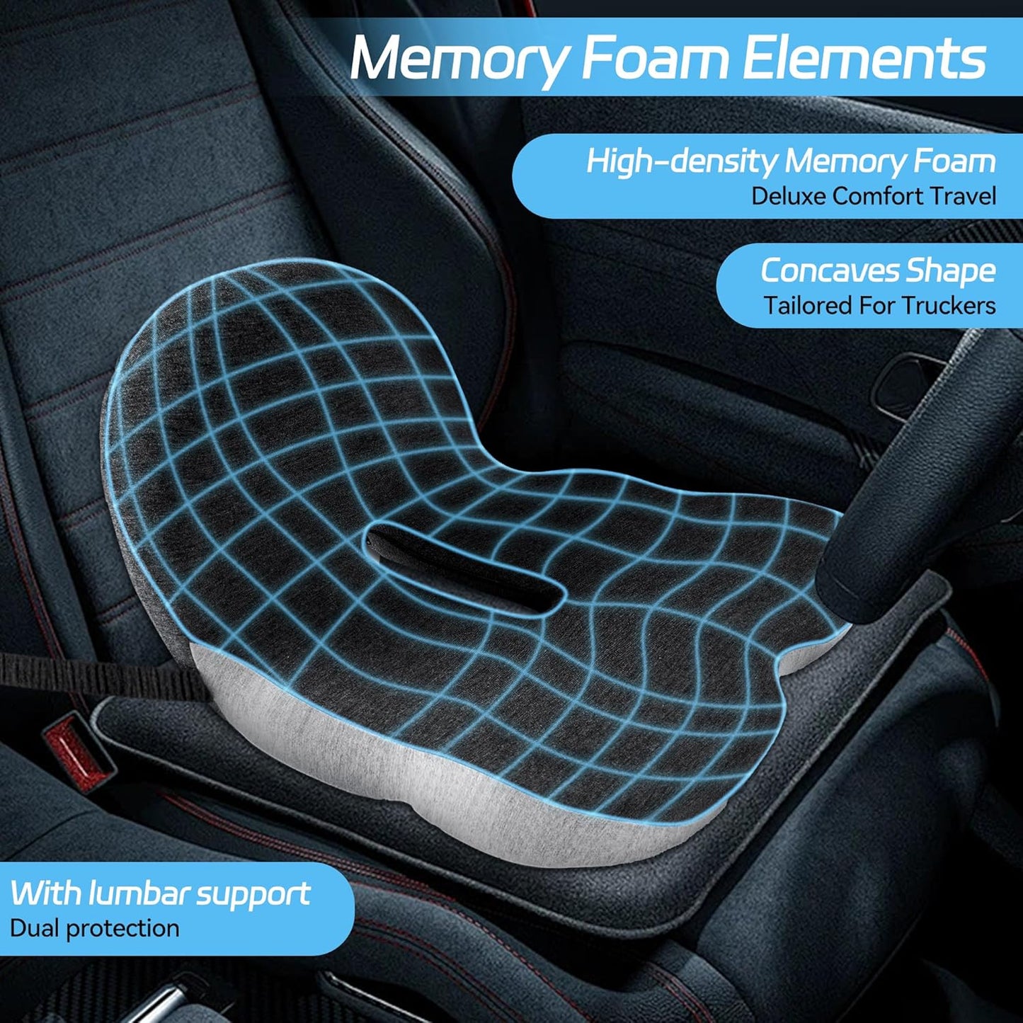 Non-Slip Memory Foam Seatšŗ