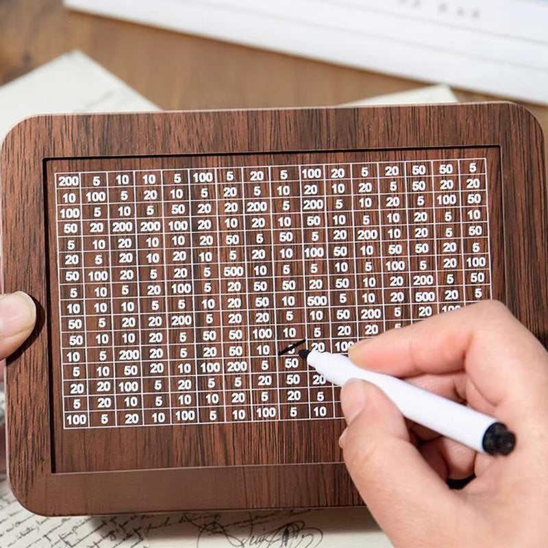 🎁Wooden Money Saving Box with Maker Pen