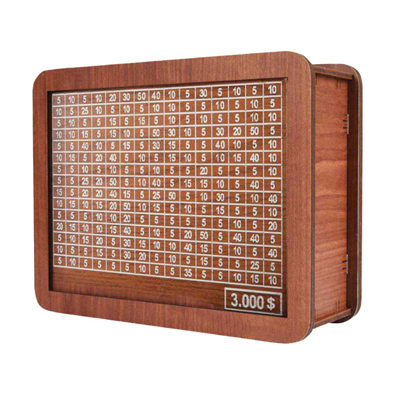 🎁Wooden Money Saving Box with Maker Pen