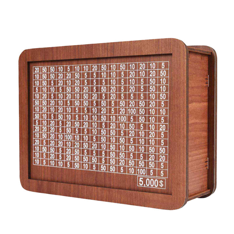 🎁Wooden Money Saving Box with Maker Pen