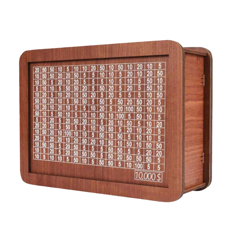 🎁Wooden Money Saving Box with Maker Pen