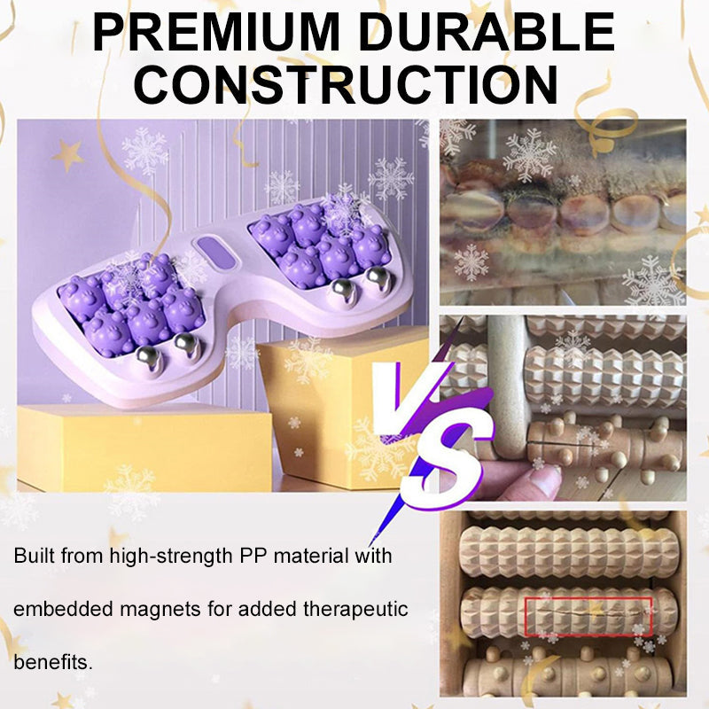 💥🦶✨Sale -50% 💆♀️Portable Dual Massage Roller – Relax and instantly relieve feet😌🌿