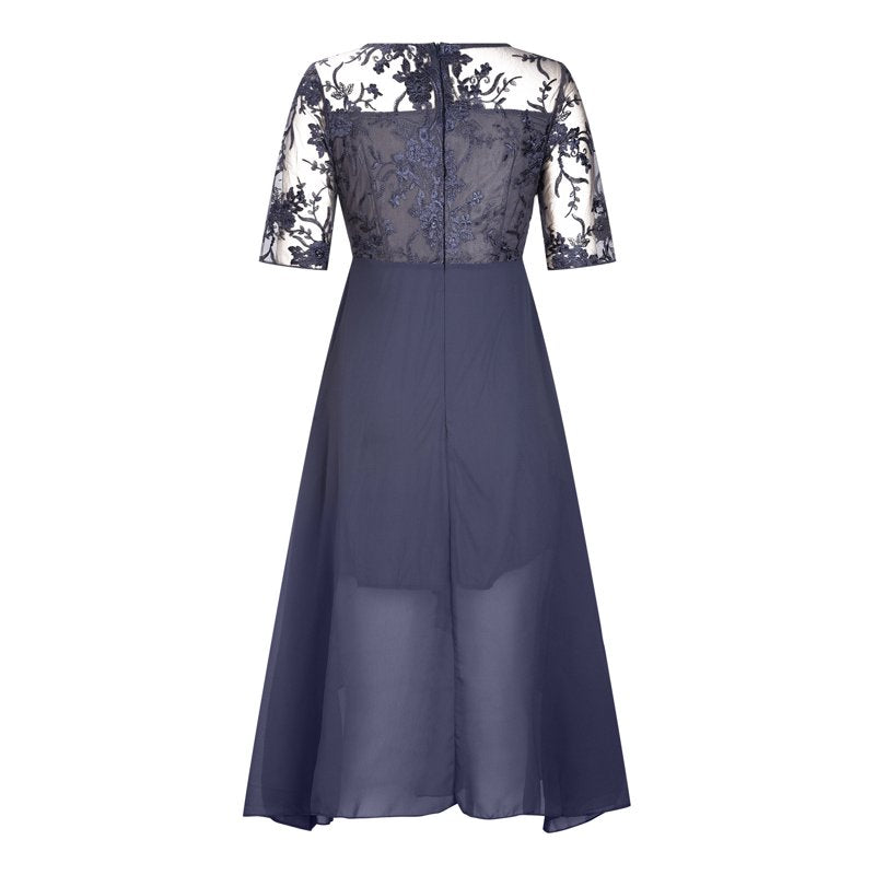 ๐ Elegant Embroidered Cocktail Flowy Dress
