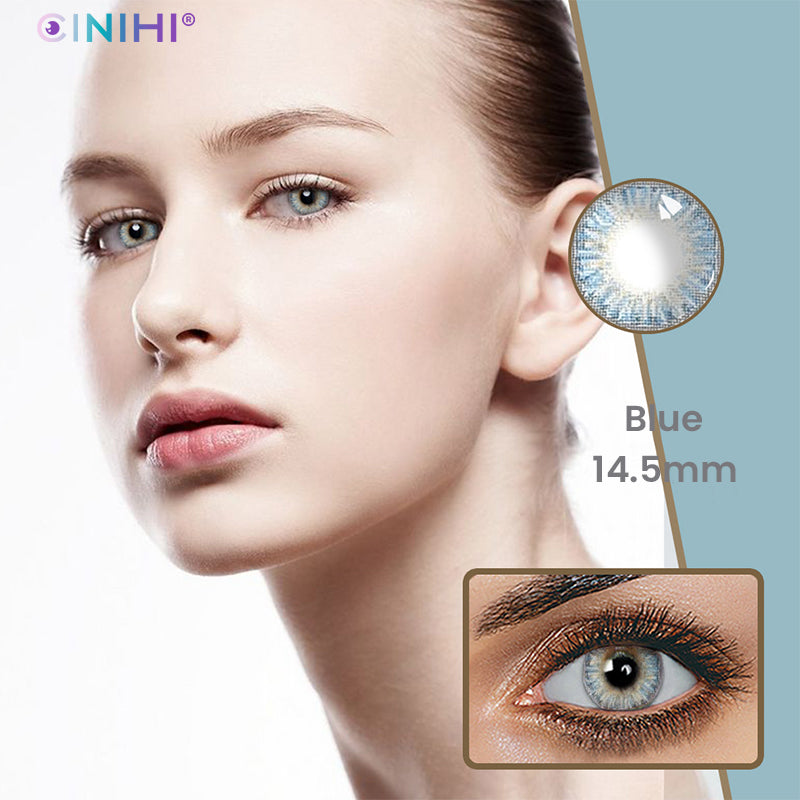Fresh Blue Cosmetic Colored Contact Lenses