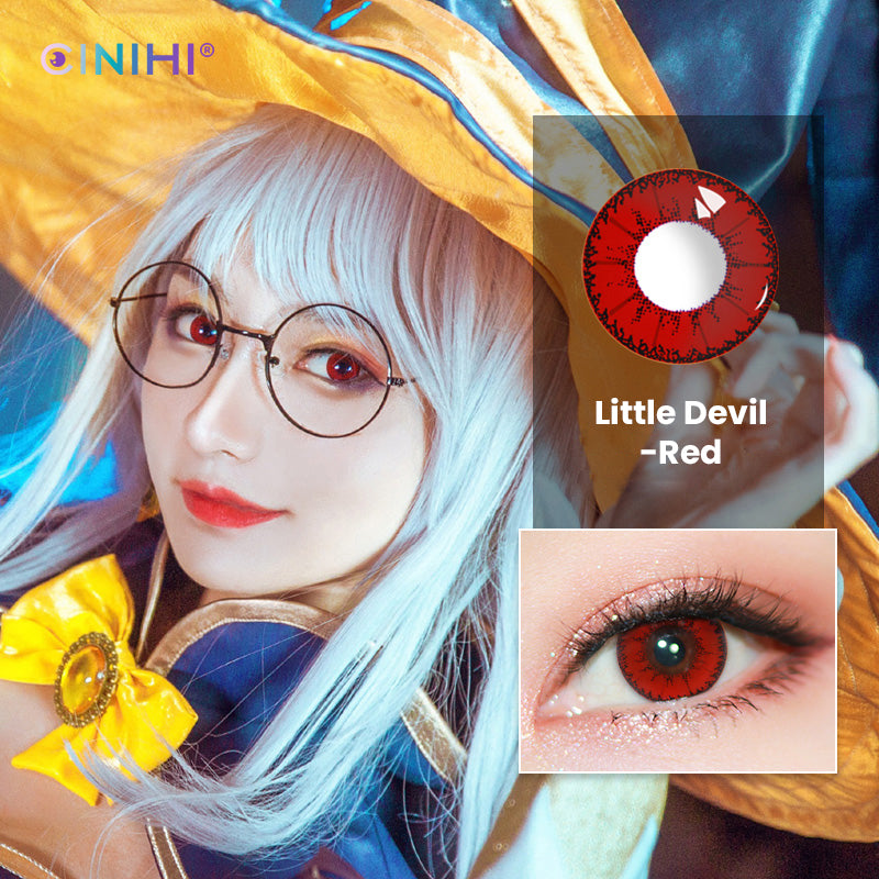 Little Devil Red Cosmetic Colored Contact Lenses