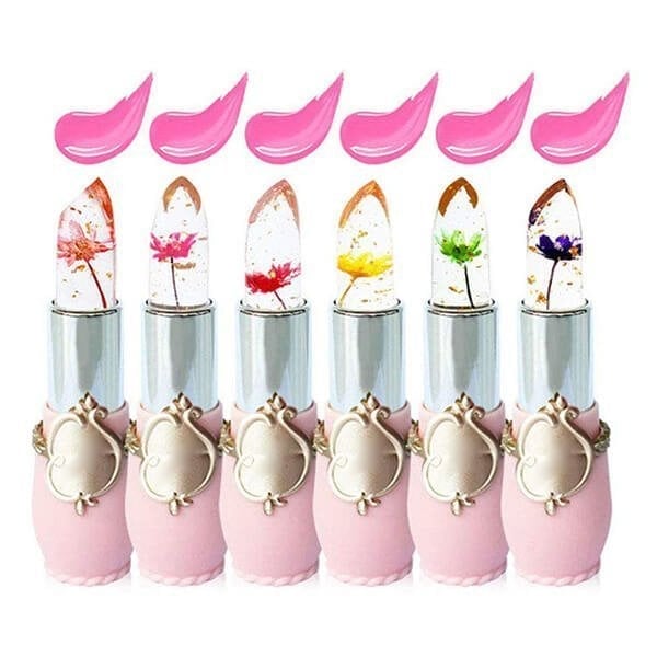 💋Crystal Jelly Flower Color Changing  Lipstick💄