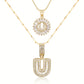 💖2 Pack - Initial Letter Pendant Necklaces