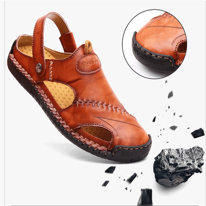 【Handmade】High Quality Soft Leather Casual Sandals For Men