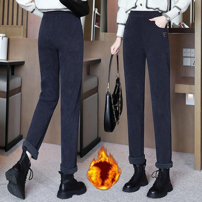 Women's High-waist Warm Faux Fleece-lined Pants