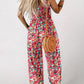 🏖️Summer Hot Sale 🌼🎨Women’s Casual Print Sleeveless Overalls Jumpsuits