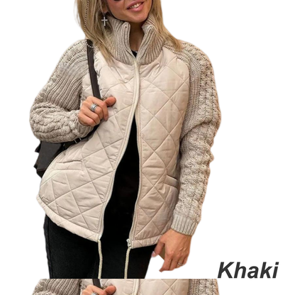 ❄️Winter Specials❄️Women's Knit Patchwork Puffy Jacket