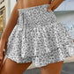 Lightweight Slimming Floral Ruffle Tiered Skirt