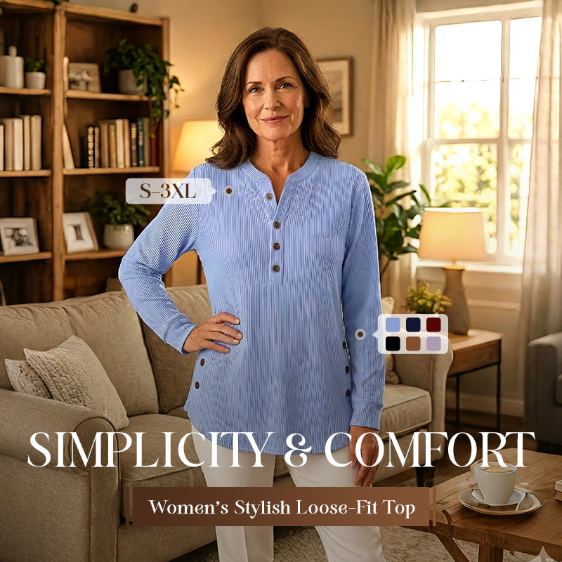 💃Women's Solid Color Crew Neck Long Sleeve Casual Loose Knit Pullover