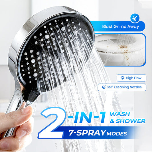 🚿 High-Pressure Rainfall Shower Head - 360° Adjustable Angle, Easy-Clean Nozzles & Universal Fit for Refreshing Showers 💦📦