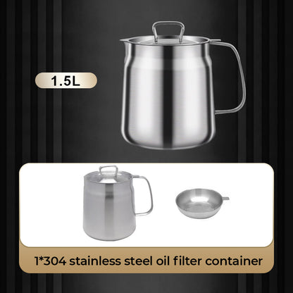 304 Stainless Steel, Large Capacity, Versatile Oil Filter Vessel