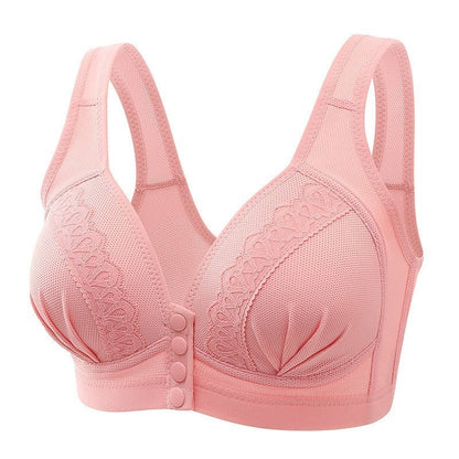 2024 Front Button Breathable Skin-Friendly Cotton Bra