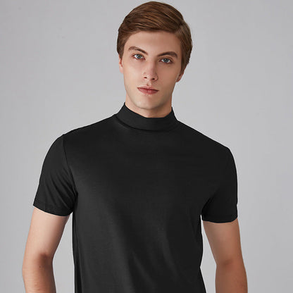 Men's T-shirt with Collar and Slim Fit