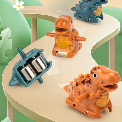 Electric Dinosaur Chase Race Track Playset