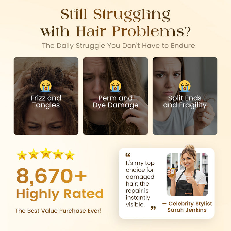 🔥Intensive Egg Protein Hair Repair Oil|Buy 2 Get 1 Free✨