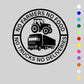 Car Vinyl Sticker: No Farmers No Food - No Trucks No Deliveries