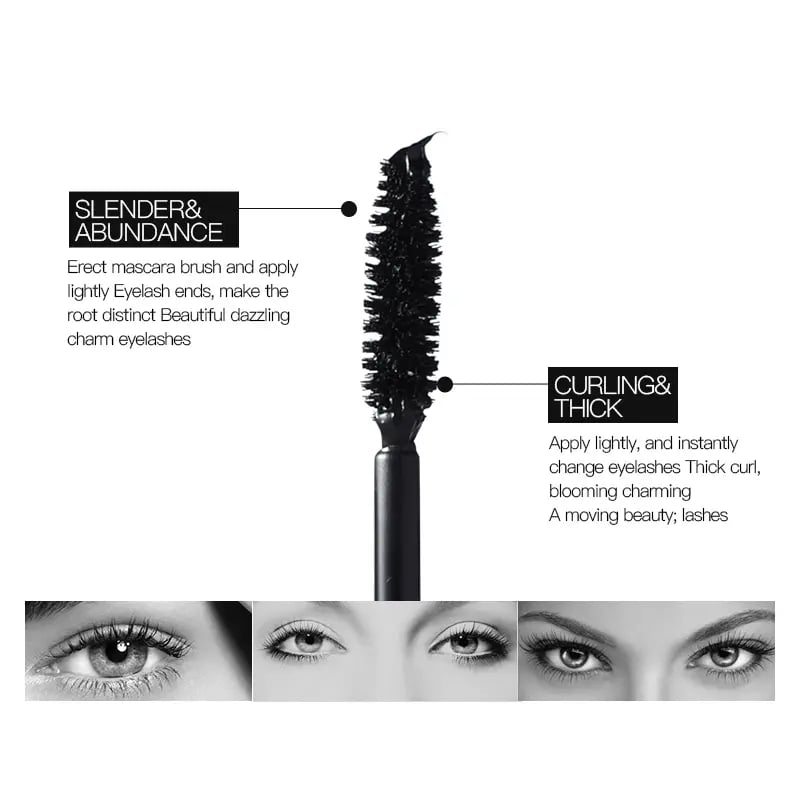 Long Thick Curl Eyelash Mascara Dual-Purpose Mascara