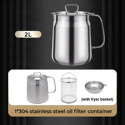 304 Stainless Steel, Large Capacity, Versatile Oil Filter Vessel