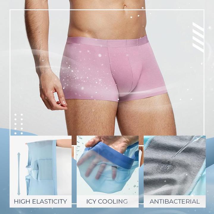 HOT SALE- Men's Ice Silk Boxer Shorts Underwear