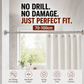 🛏️ 🔧 Adjustable No-Drill Tension Rod – Damage-Free Install, Anti-Slip & Multi-Purpose, Max 15KG Load 🏠