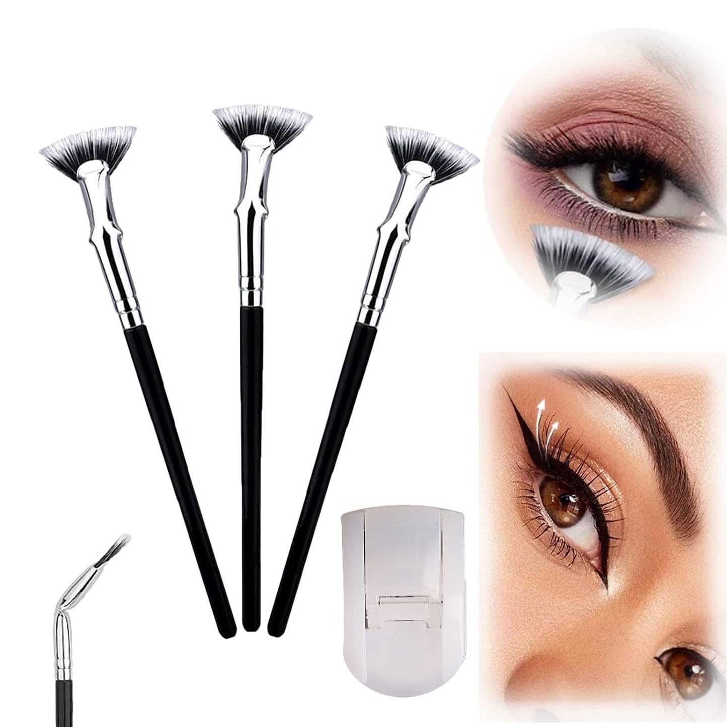 Foldable Curled Eyelash Brush