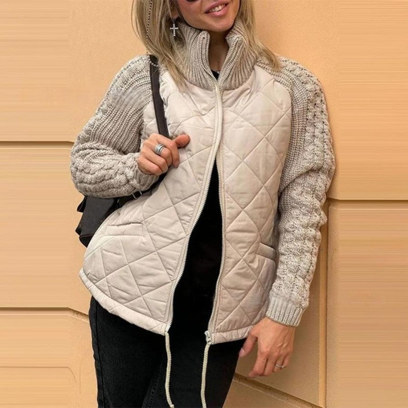 ❄️Winter Specials❄️Women's Knit Patchwork Puffy Jacket