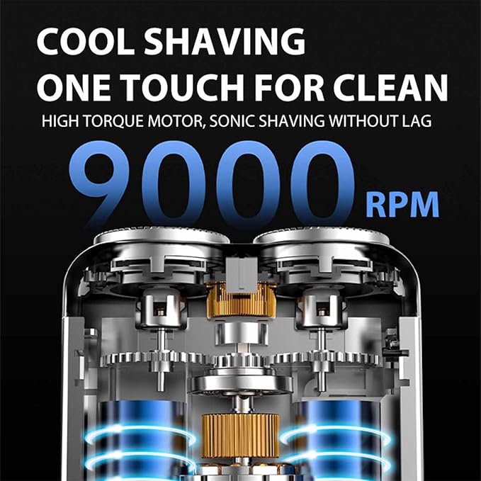 🔥 Mini Electric Rotary Dual Ring Pocket Shaver
