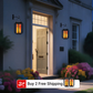 🌞Summer Sale 🔥Solar Lantern Outdoor Light with 4 Modes