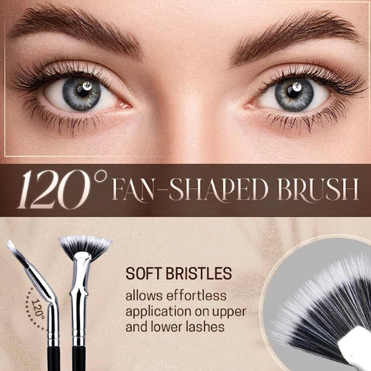 Foldable Curled Eyelash Brush