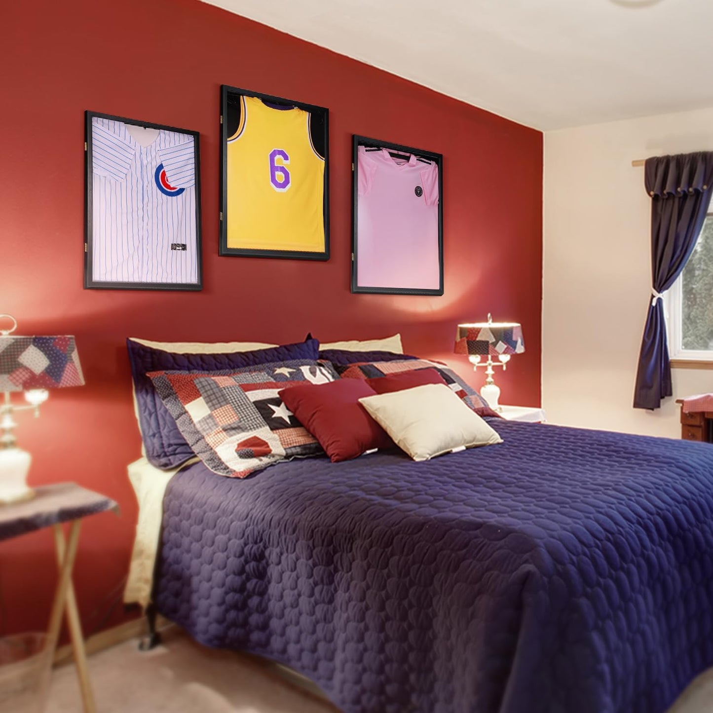 🧥Wooden Memorial Jersey Display Frame (Magnetic Door) – Keep Your Sweat & Love In Perfect Condition!