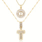 💖2 Pack - Initial Letter Pendant Necklaces