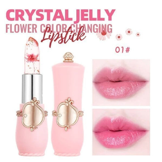 💋Crystal Jelly Flower Color Changing  Lipstick💄