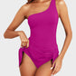 ⛱️One Shoulder Skirted One Piece Swimsuit