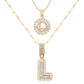 💖2 Pack - Initial Letter Pendant Necklaces