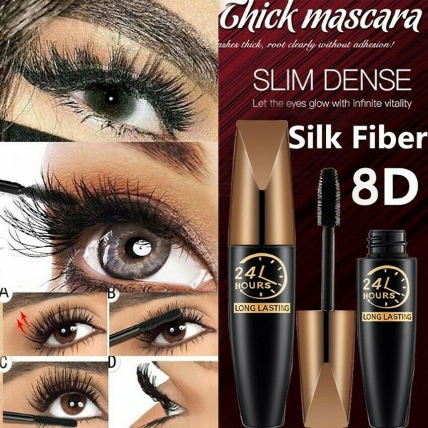 4D Waterproof Silk Fibre Thick Lengthening Mascara