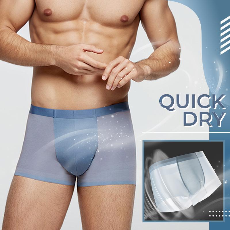 HOT SALE- Men's Ice Silk Boxer Shorts Underwear