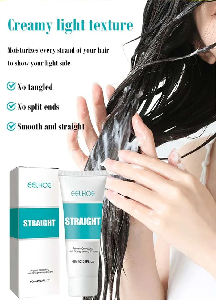 ✨ Silk & Keratin Hair Straightening Cream